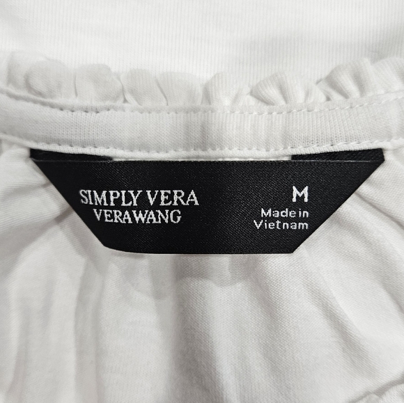 VERA WANG pleated blouse SZ M - Picture 8 of 9